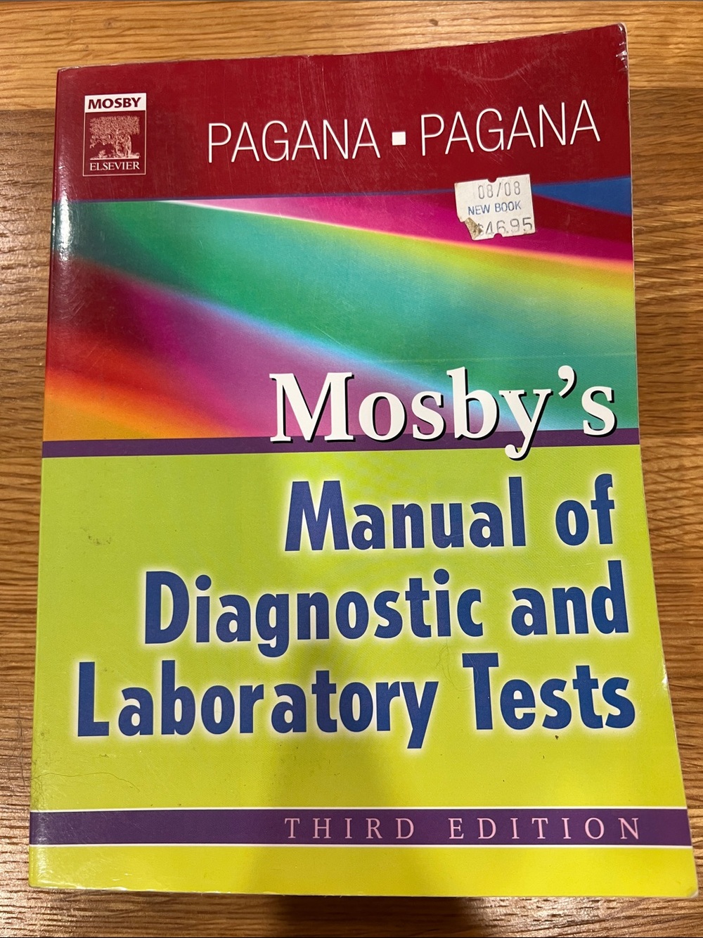 Mosby’s Manual of Diagnostic and Laboratory Tests - Bright Multicolor Cover